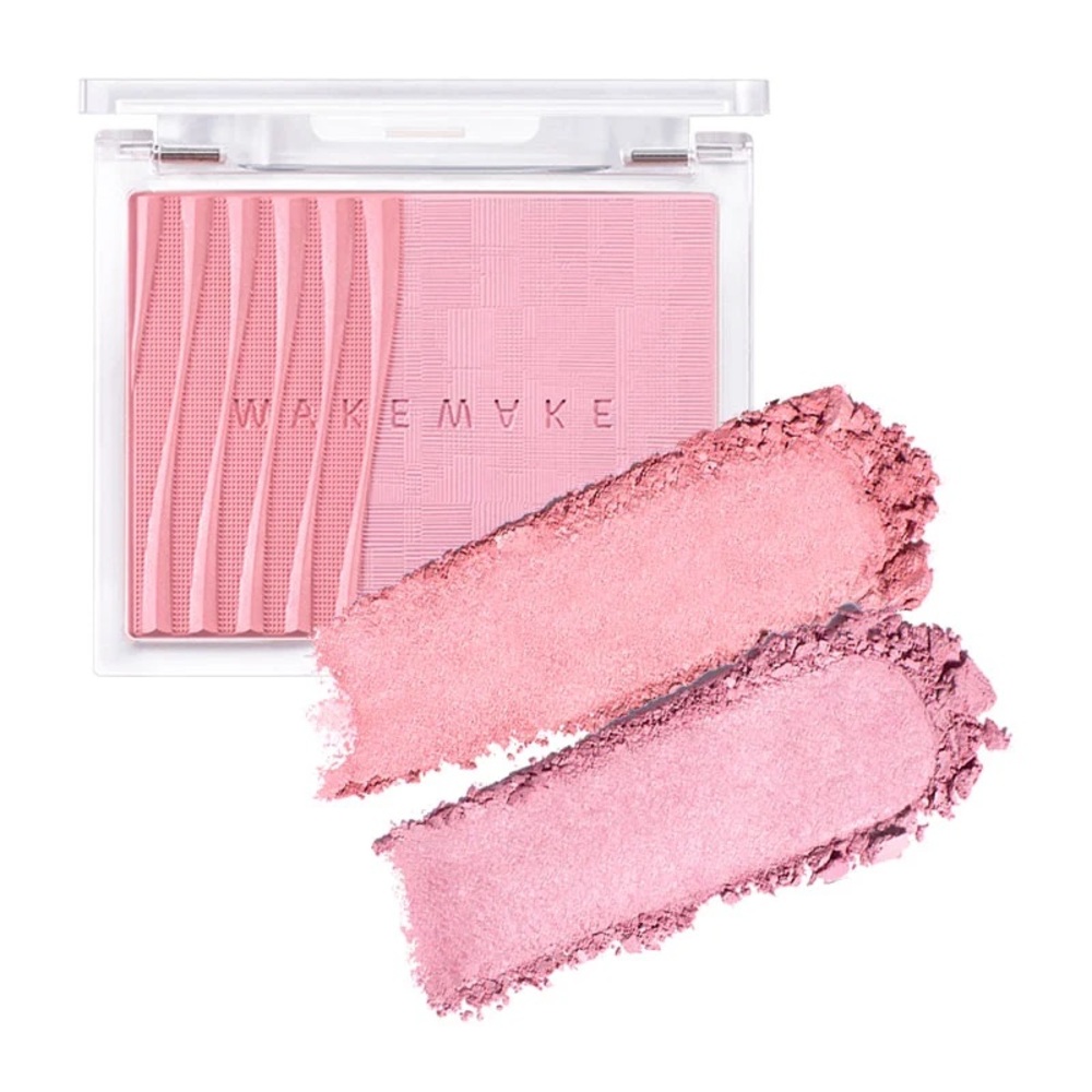 BNIB WAKEMAKE Kbeauty Sheer Layering Dual Blusher - India Rose